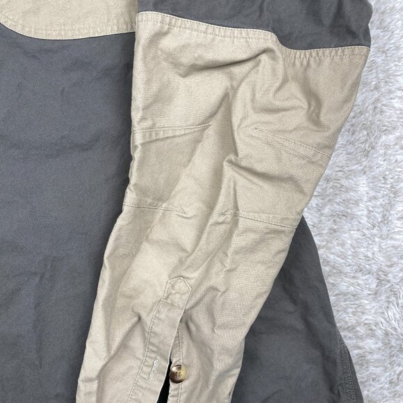 Cabela's Shirt Mens XL Gray Tan Long Sleeve Button-Up Shooting Hunting Outdoors - Picture 5 of 11